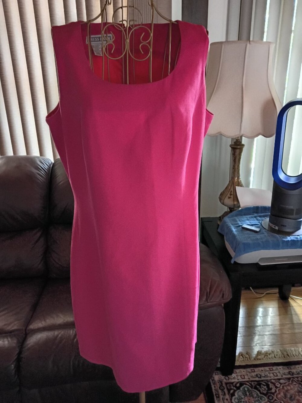 Vintage hot pink Dress Barn Sundress Size 12